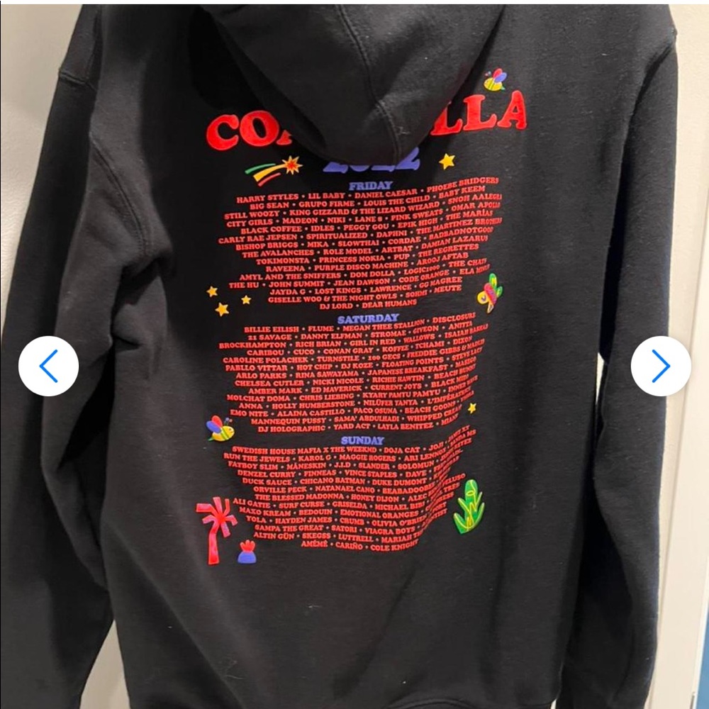 Exclusive sold out 2022 Coachella lineup hoodie